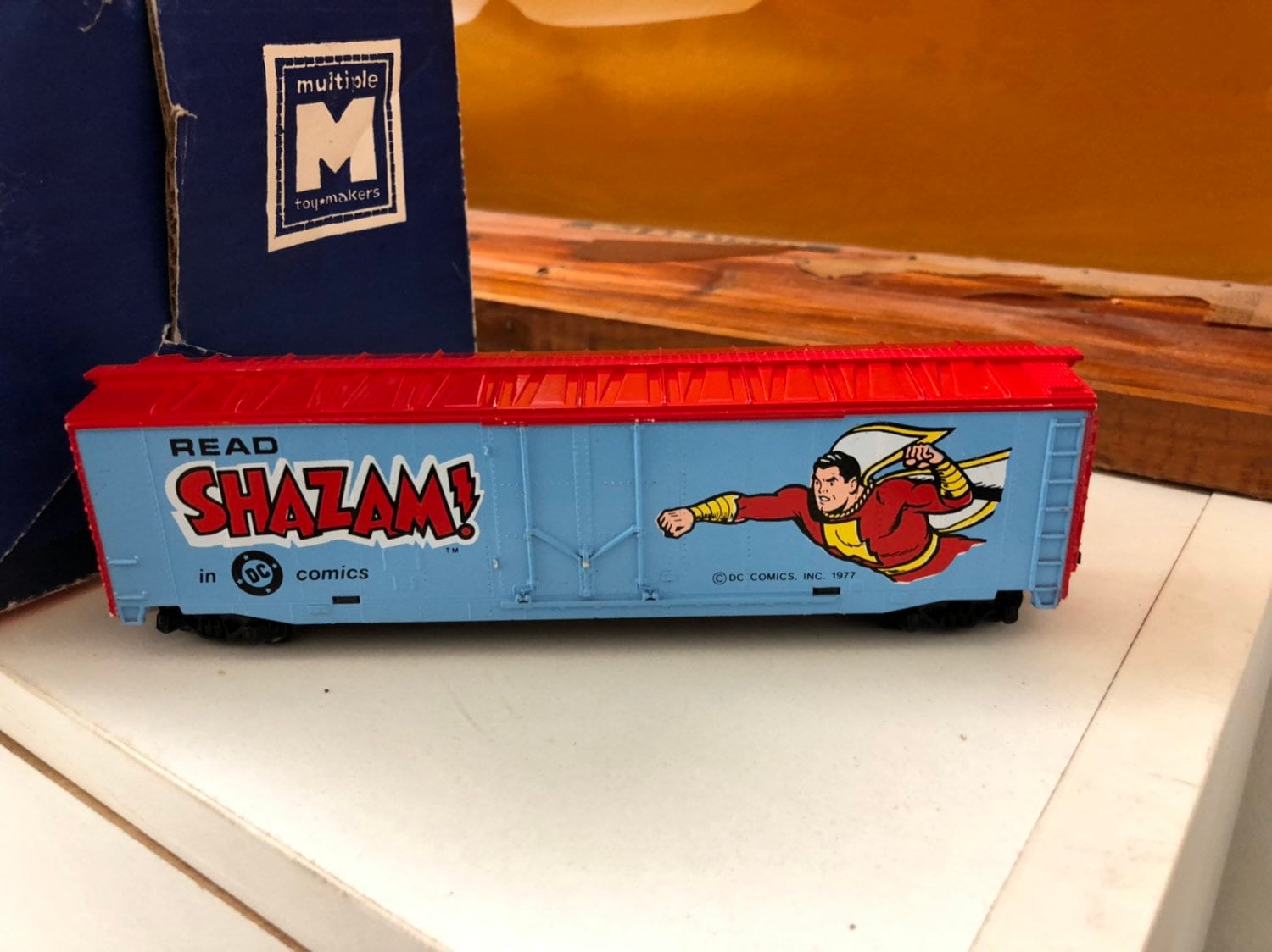 1978 DC COMICS Captain Marvel Shazam Tyco Train Car 