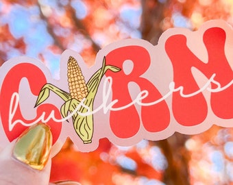 Nebraska Inspired Sticker | Cornhuskers | Clear & Waterproof Stickers