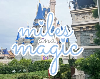Miles and Magic | runDisney Inspired Sticker | Waterproof & Transparent