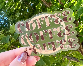 Gilmore Girls Coffee Sticker | Clear Waterproof Laptop Decal