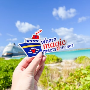 STICKER | Where Magic Meets the Sea | Disney Cruise Line Inspired | Sticker