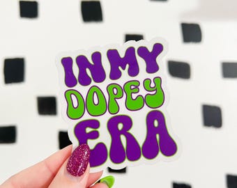 In my DOPEY ERA | runDisney Inspired CLEAR Sticker | Waterproof & Transparent