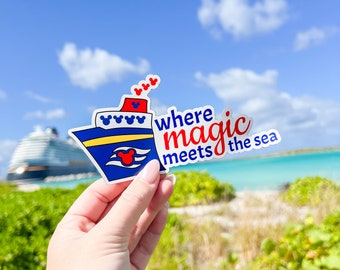 MAGNET | Where Magic Meets the Sea | Disney Cruise Line Inspired | Magnet