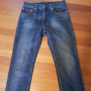 Vintage 80s Levis 551 mens jeans/W32 L34/relaxed fit/Dark Denim