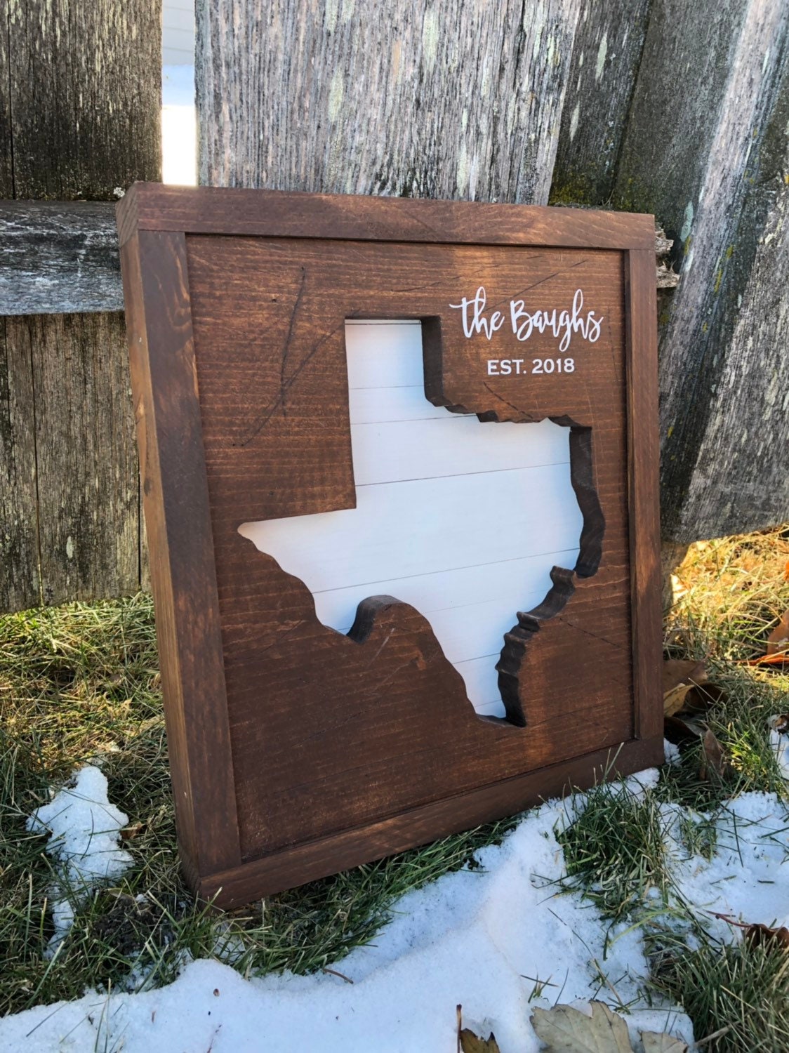Personalized Texas Wood Sign TX Wall Decor Cutout Wedding | Etsy