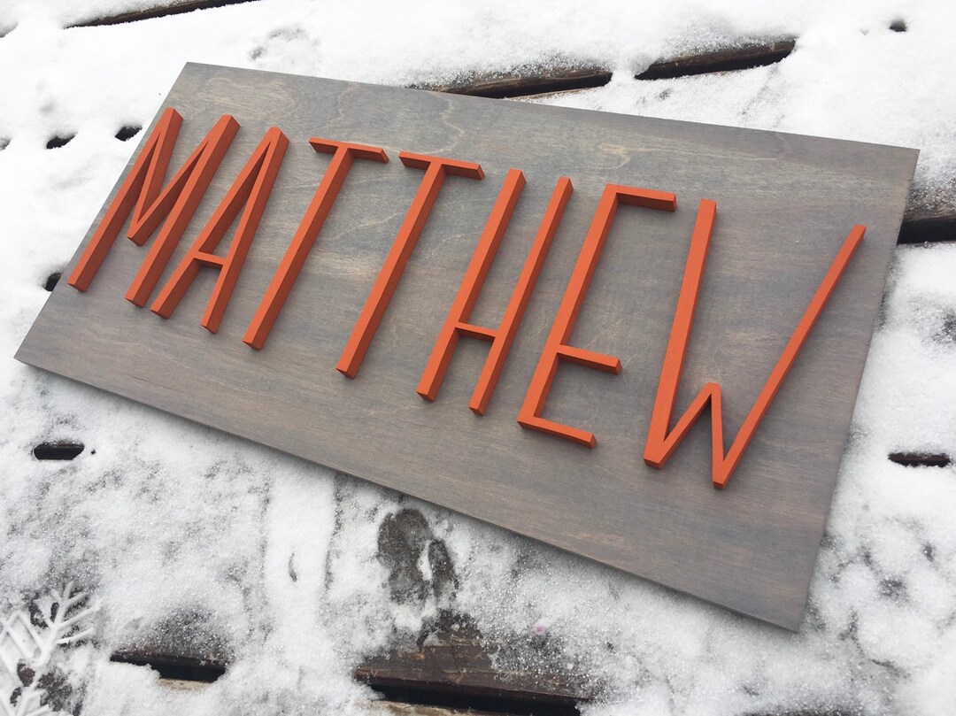 Rectangle For Names Designs Custom Rectangle Name Wood Sign | Name Cutout | First Name Sign | Last ...