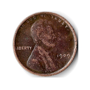 1909 Lincoln Wheat Cent Coin Penny 1st Year Production Rare Low Mintage