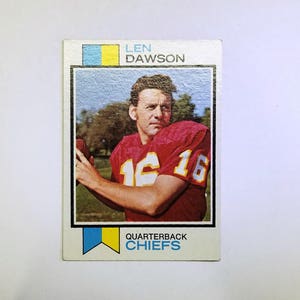 Len Dawson 1973 Topps #335 Quarterback, Kansas City Chiefs, NFL