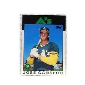 1986 Topps Traded #20T Jose Canseco Rookie, Oakland A's, Home Runs!
