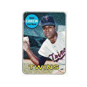 Rod Carew 1969 Topps Baseball #510, Minnesota Twins, HOF Superstar!