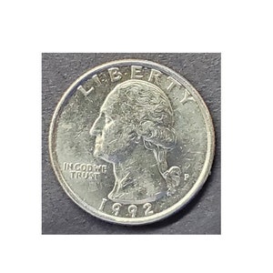 1992-P Washington Quarter, Very Scarce Coin, Half Normal Production!