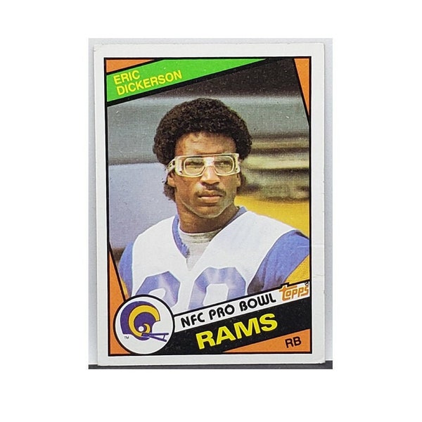 1984 Topps # 280 Eric Dickerson ROOKIE CARD, HOF Running Back, Rams 1808 yards