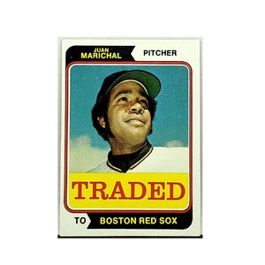 1974 Topps Traded #330T Juan Marichal, HOF Pitcher, Red Sox, Rare!