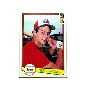 1982 Donruss #627 Terry Francona Rookie, Tito, Expos, Manager, Cleveland