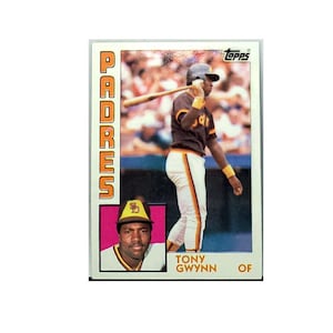 1984 Padres LS National League Champions Black Baseball Bat Tony Gwynn