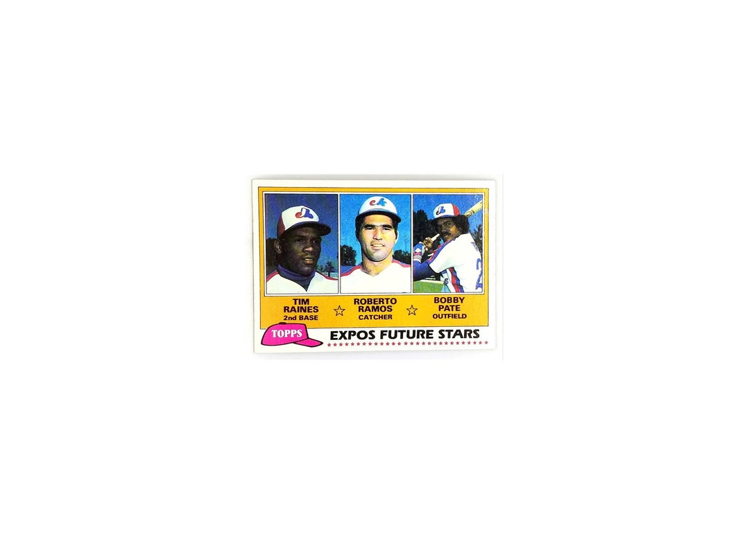Tim Raines Rookie 1981 Topps Baseball #479, Montreal Expos, HOF, Stolen ...