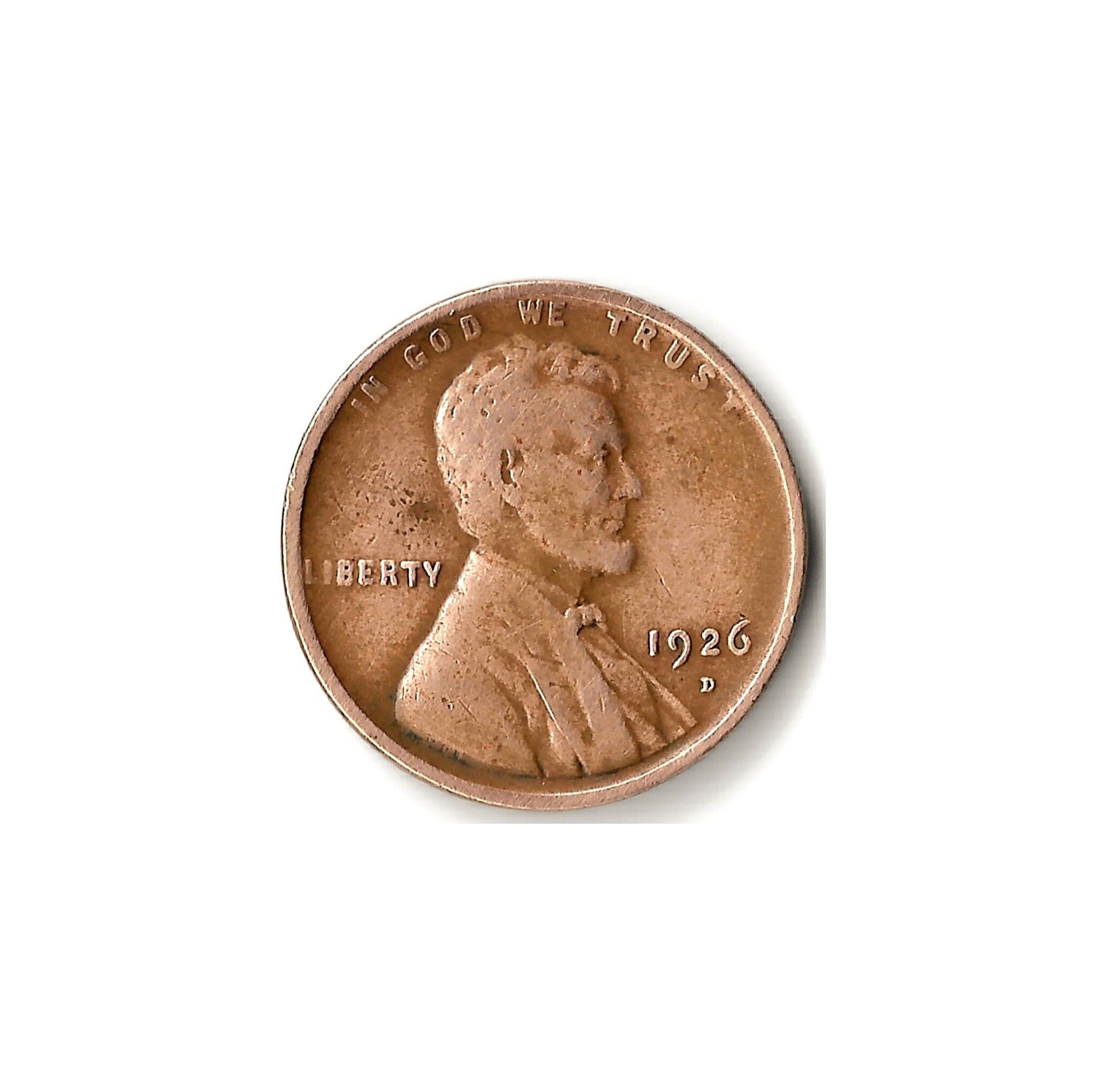 1926-D Lincoln Wheat Cent Coin, Very Low Mintage, Rare Denver Penny