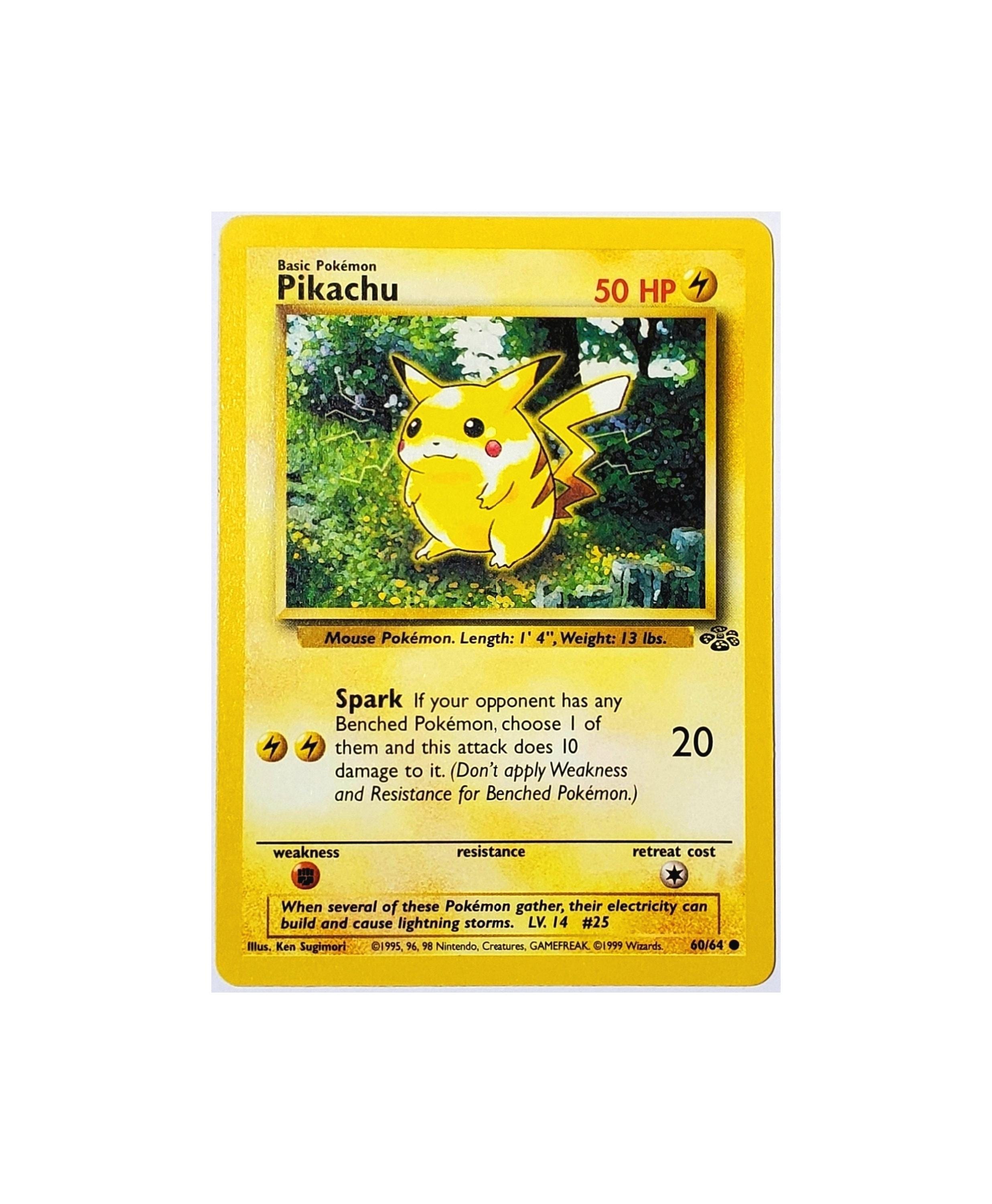 Pikachu Card 1999 - Etsy