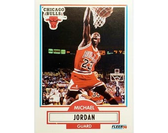 Michael Jordan 1990 Fleer Basketball #26, Chicago Bulls, HOF NBA Superstar!