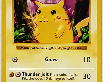 Pokemon Pikachu Error Shadowless 