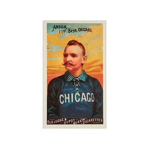 SALE 1888 N162 Old Judge Goodwin Champions Cap Anson HOF Chicago, Champions Reverse (Read FIRST!)