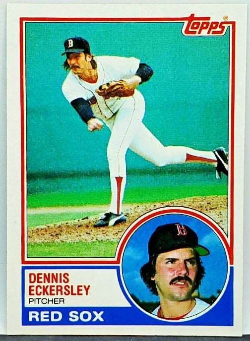 1983 Topps Dennis Eckersley Baseball Card #270 Boston Red Sox Set Break
