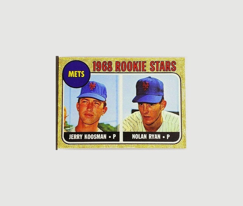 SALE 1968 Topps 177 Nolan Ryan Rookie Card HOF Mets Read Etsy