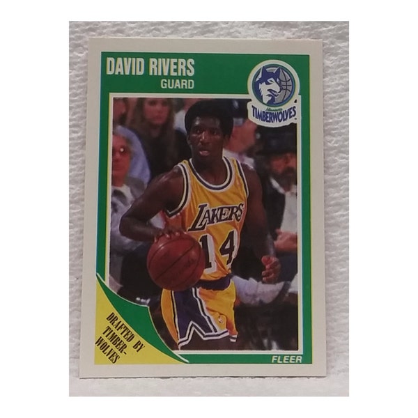 1989 Fleer #94 David "Doc" Rivers Rookie, Lakers, NBA Basketball!