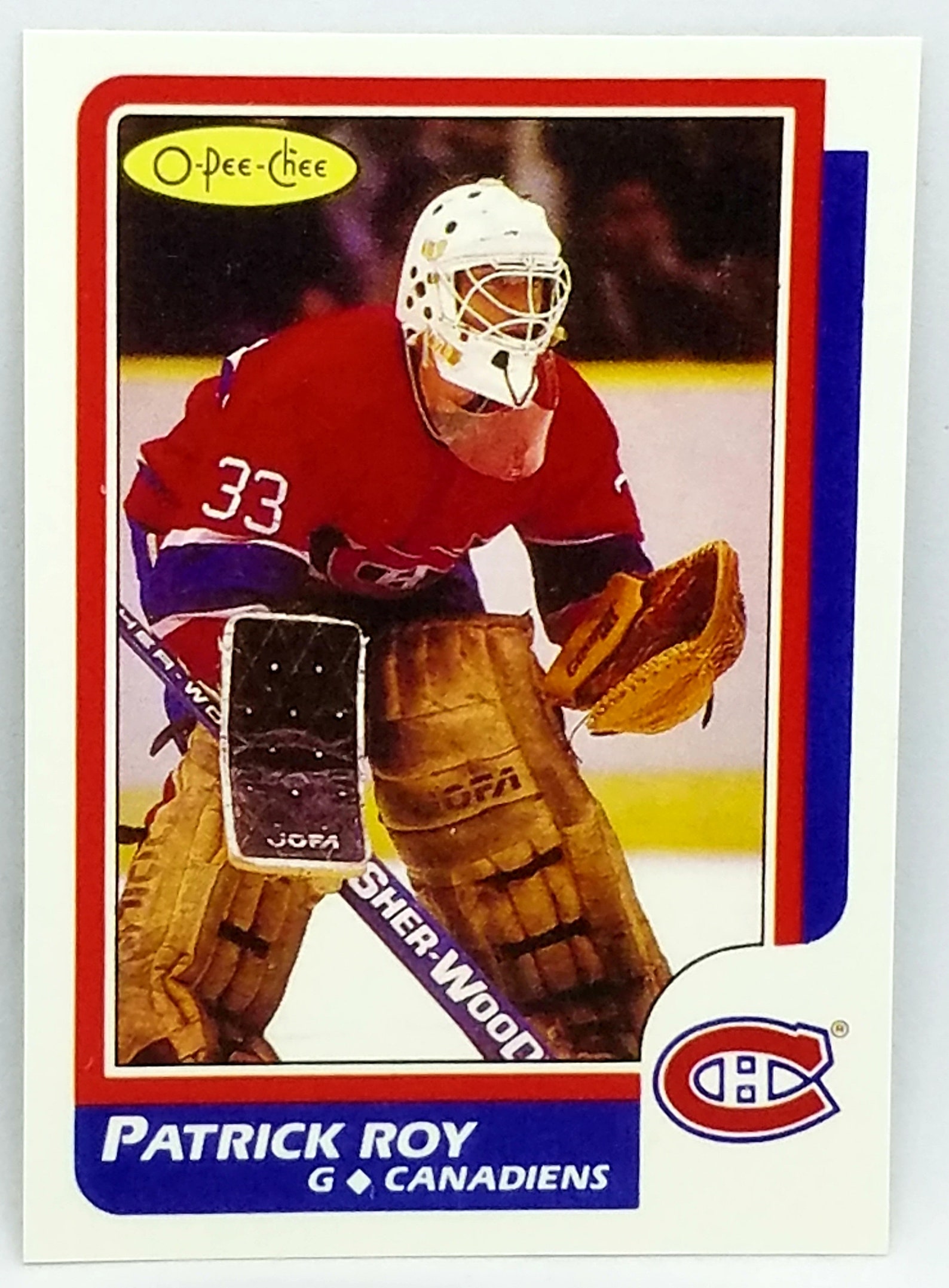 SALE 1986 OPeeChee OPC 53 Patrick Roy Rookie Hockey Star