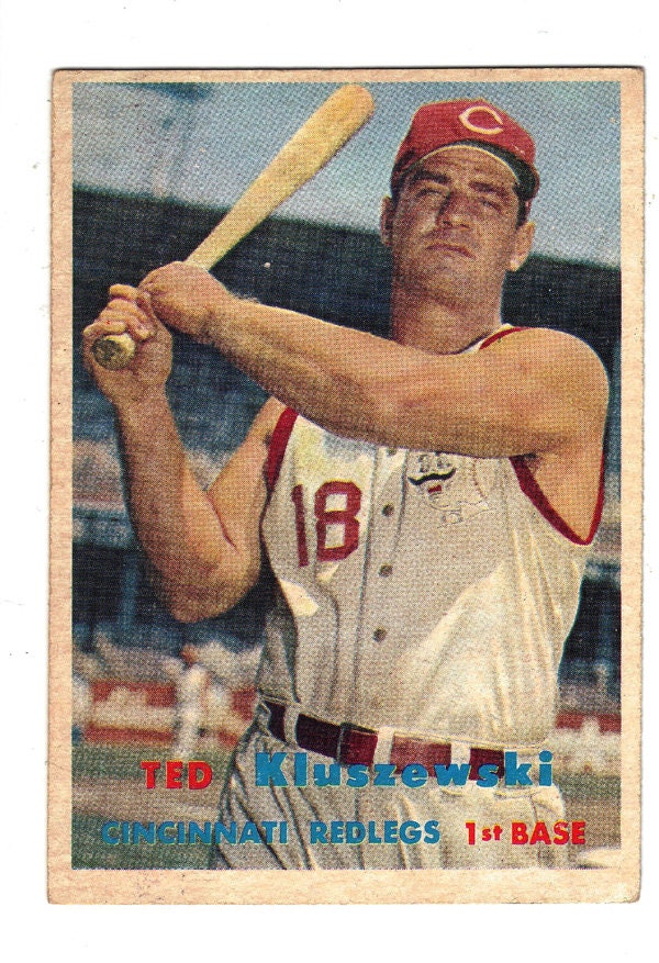  1957 Topps # 165 Ted Kluszewski Cincinnati Reds