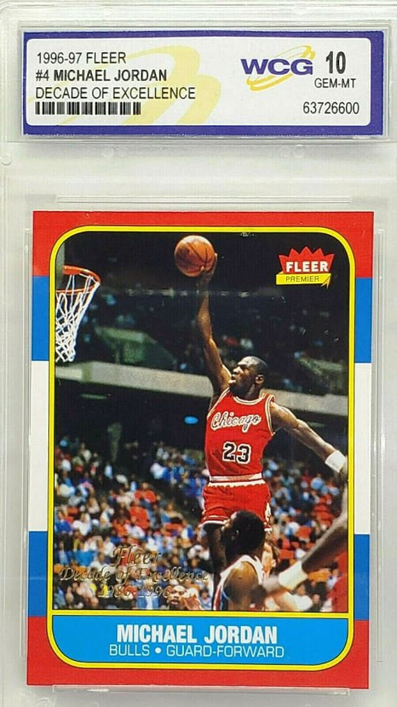 1996 fleer michael jordan rookie card