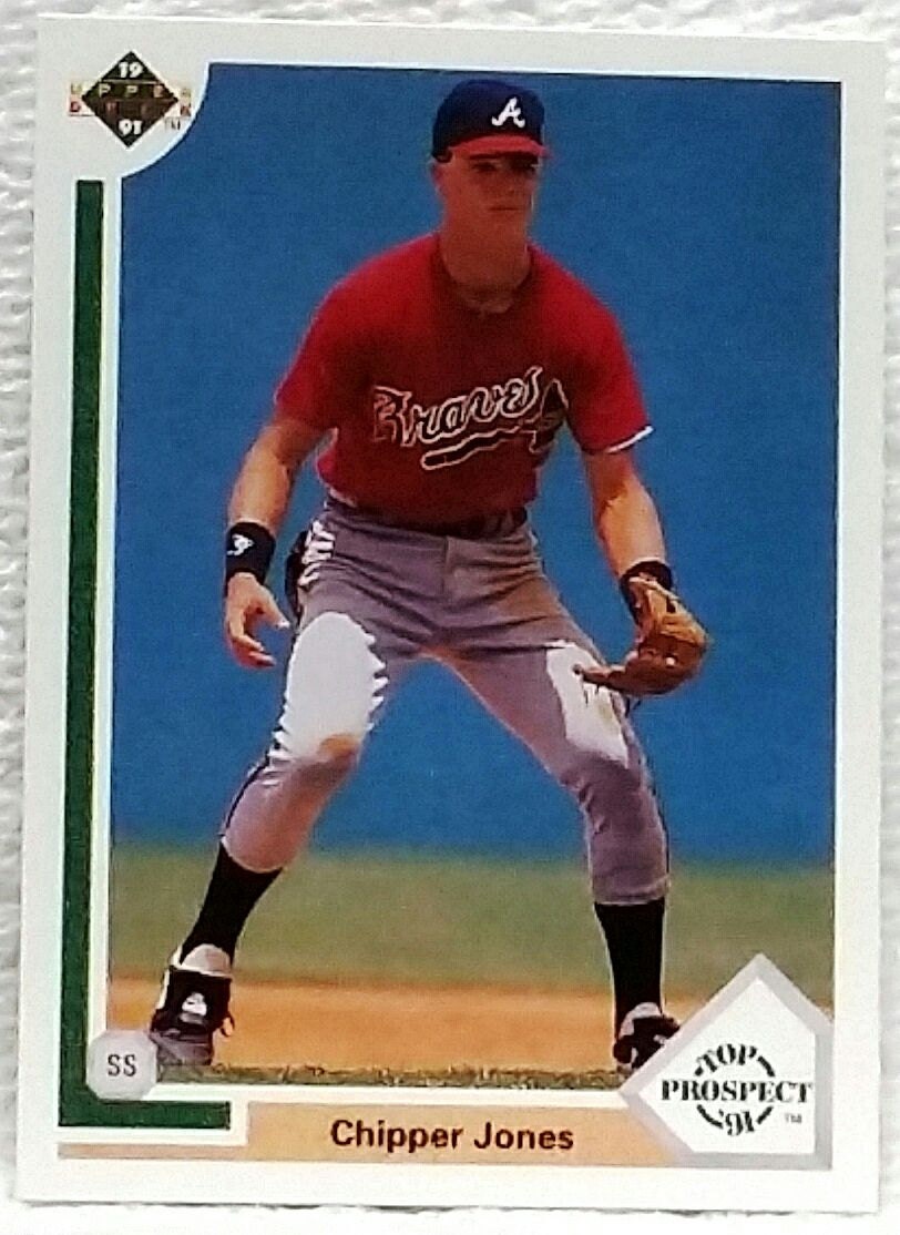 1991 Upper Deck 55 Chipper Jones Rookie HOF Atlanta Braves - Etsy