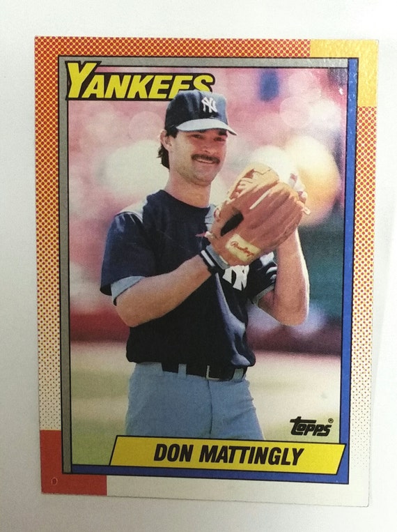1990 Topps 200 Don Mattingly New York Yankees Donnie Etsy