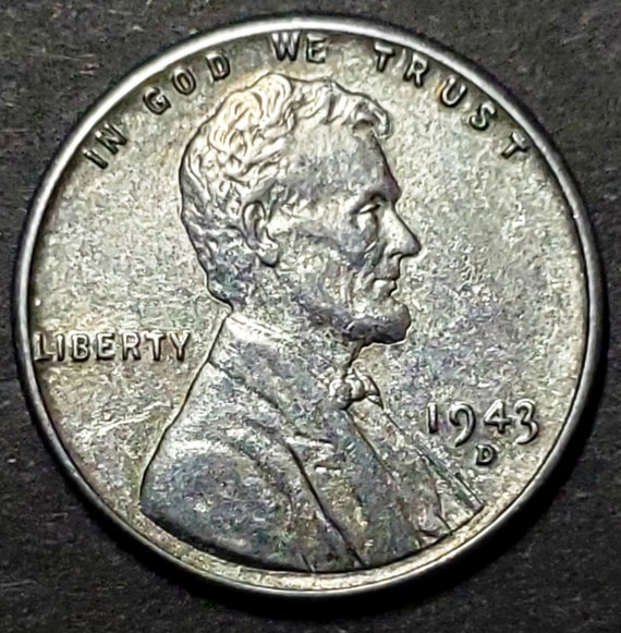 Extra Fine XF S Lincoln Wheat Cent Penny 1943 