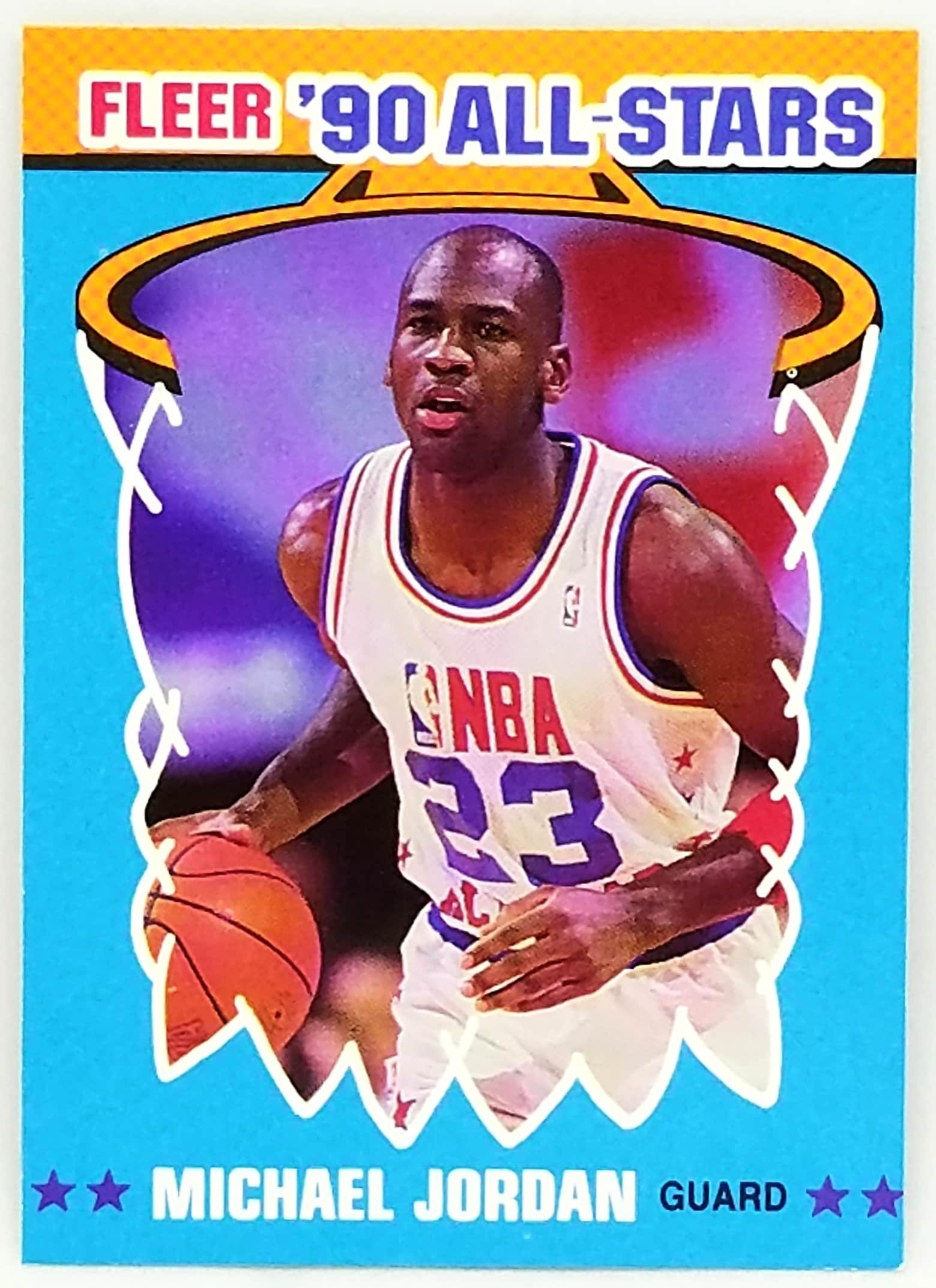 1990 Fleer Basketball Sticker 5 Michael Jordan All-star HOF - Etsy