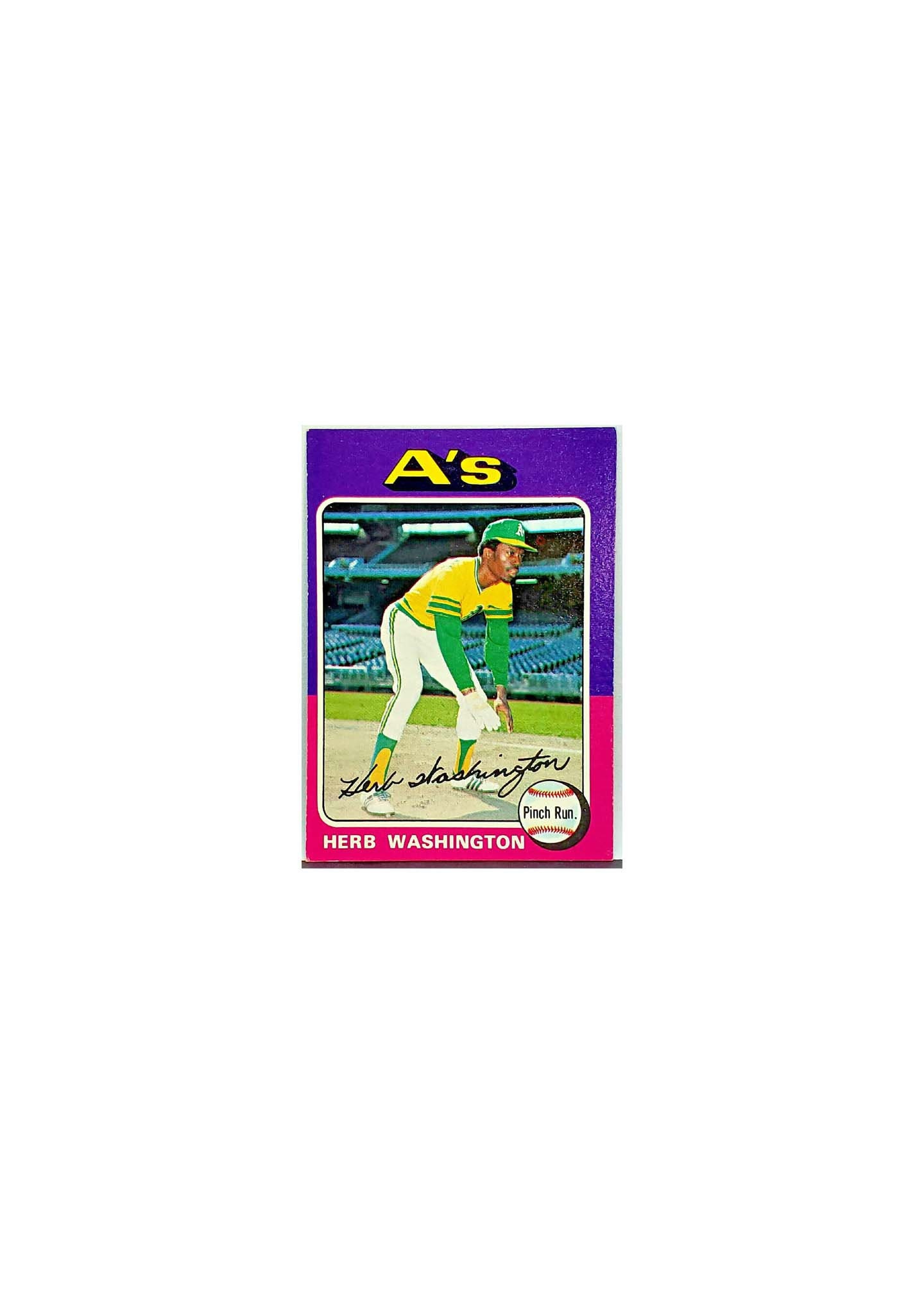 1975 Topps 407 Herb Washington Rookie pinch - Etsy