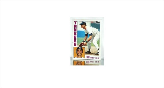 1984 Topps 8 Don Mattingly Rookie Card Graded Mint New York Etsy