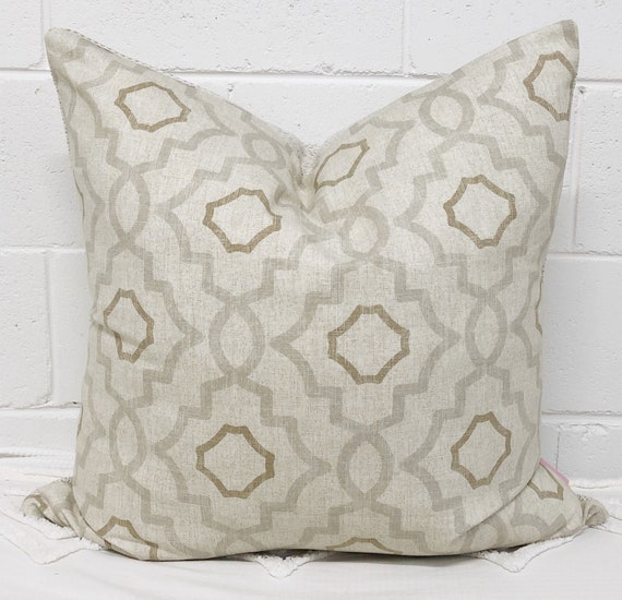 Moroccan Style Euro Pillow Cover Taupe Cushion Grey Pillow Etsy