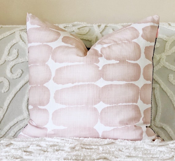 large blush pink cushion covers