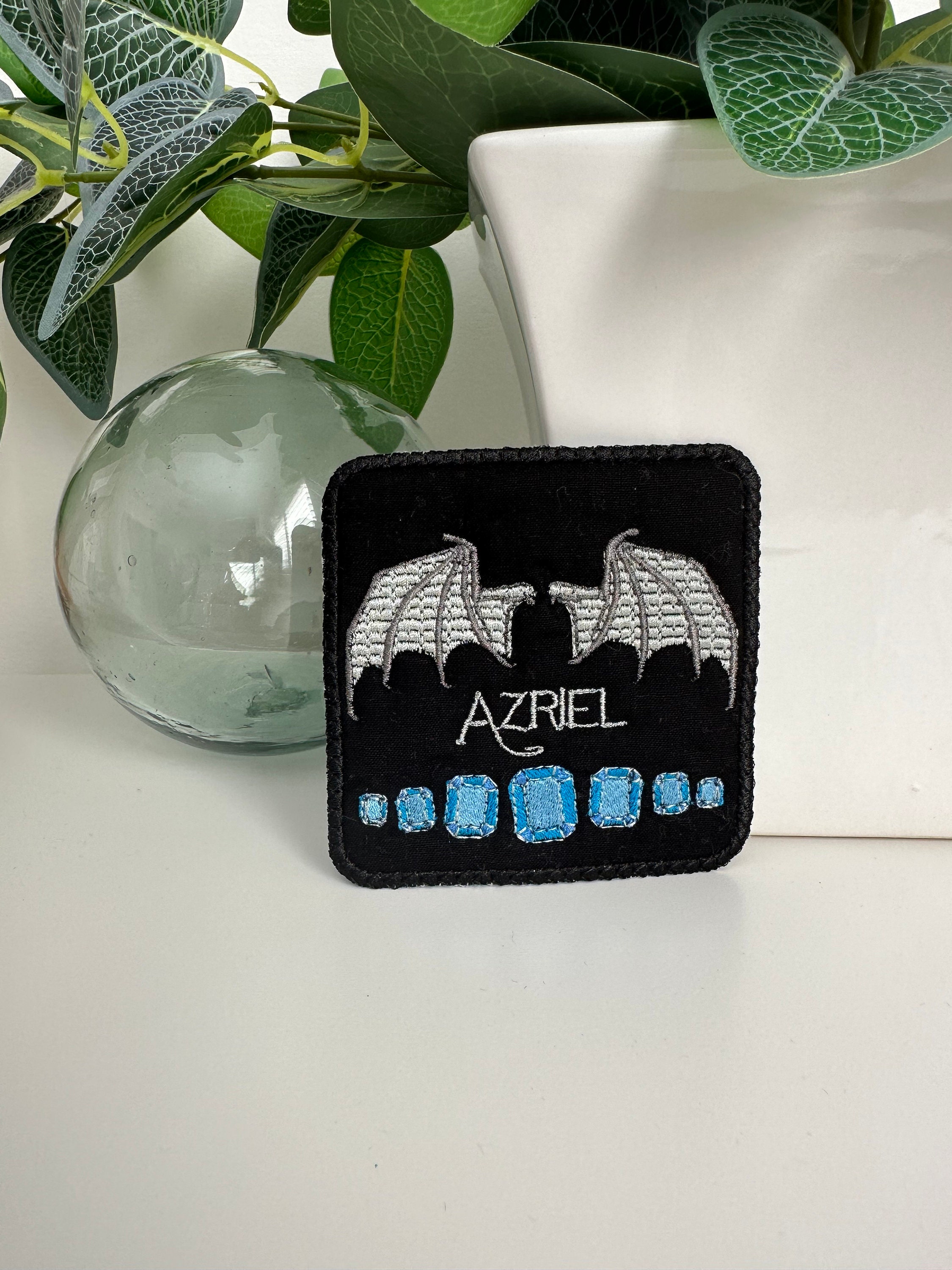 Azriel Embroidered Mug Rug/Coaster- OFFICIALLY LICENSED