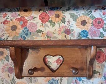 Cottage Core Heart Shelf