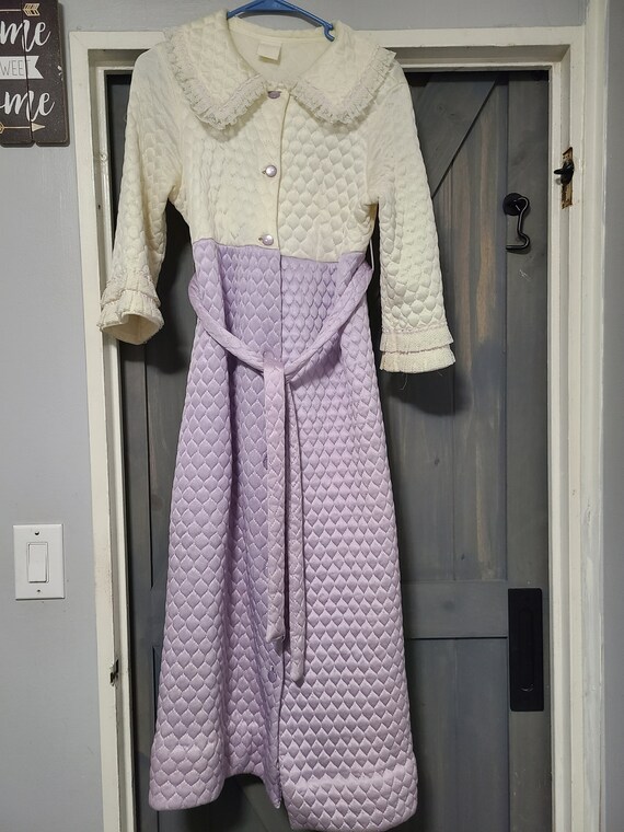 Womens Vintage Quilted robe