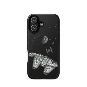 Millennium Falcon iPhone Case: Star Wars Hand Drawn Art, MagSafe®  Tough Case