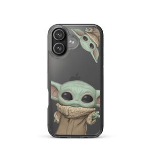 Grogu / Baby Yoda Star Wars iPhone® Case - The Mandalorian Series - Hand-Drawn Clear Case