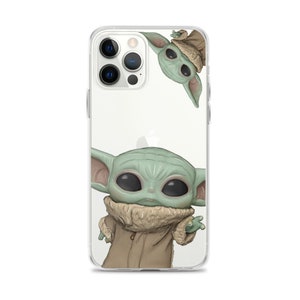 CLEAR EDITION - Grogu - The Mandalorian series - Star Wars phone case - Boys - Girls- Gift - iPhone 7 / 8 / X / 11 / 12 / 13 / 14 / 15 / 16