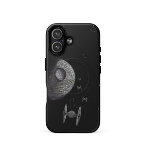 Death Star iPhone Case: Star Wars Hand Drawn Art, MagSafe®  Tough Case