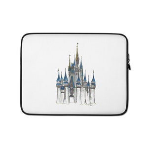 Cinderella Magic Kingdom Castle Laptop Hülle - Disney Schloss Laptoptasche / Hülle - Jungen - Dads - Mädchen - Geschenk - 13 Zoll oder 15 Zoll