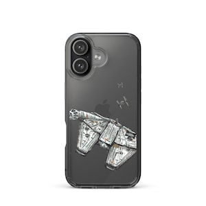 Millennium Falcon iPhone® Case: Star Wars Chase Scene, Clear Design