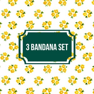 Dog Bandanas | Set of 3 bandanas | Free Shipping in the US | Snap close Bandana | Pet Bandanas |  Dog accessories | Dog Bandana |