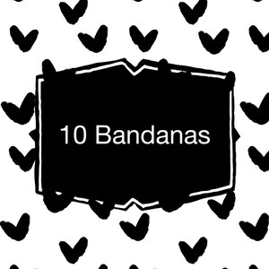 Dog Bandana | set of 10 | Free Shipping in the US | Snap close Bandana | Pet Bandanas | Dog accessories | Dog bandanas | cute dog Bandanas |